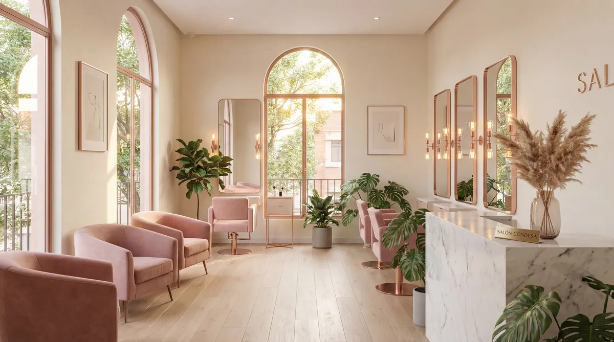 Interior de Salon Rosa — Col. Condesa, CDMX